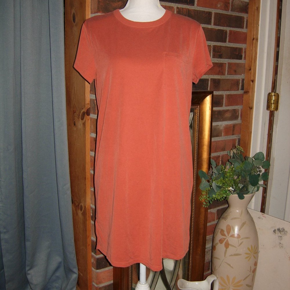 Lou & Grey Burnt Orange T-Shirt Dress S
